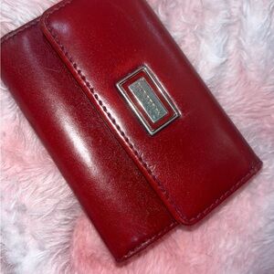 Burberry Red Leather Key Holder